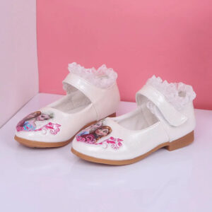 Ballerines blanches Reine des Neiges, pointures 26 à 35