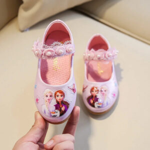 Ballerines Reine des Neiges blanches ou roses, pointures 26 à 35
