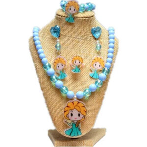 Parure de bijoux assortis Reine des Neiges