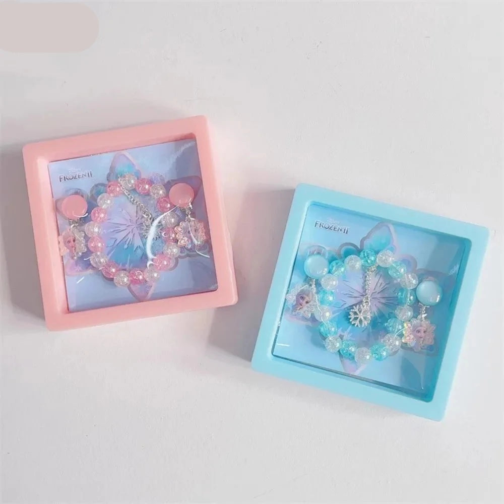 Boîte à bijoux La Reine des Neiges avec options bleue ou rose – Image 2