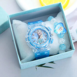 Coffret cadeau Reine des Neiges avec montre et bracelet