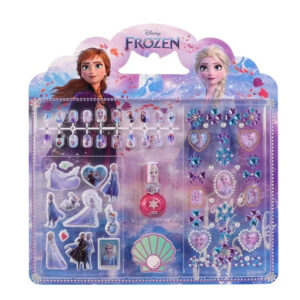Boîte d'accessoires pour fille Reine des Neiges, coloris violet ou bleu