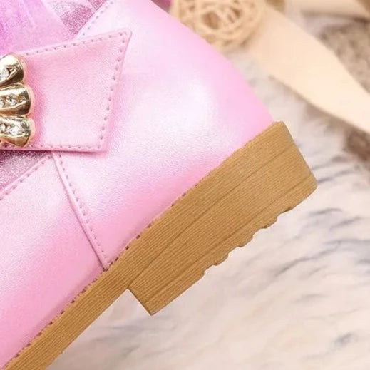 Bottes à fourrure Reine des Neiges en rose ou bleu – Image 5