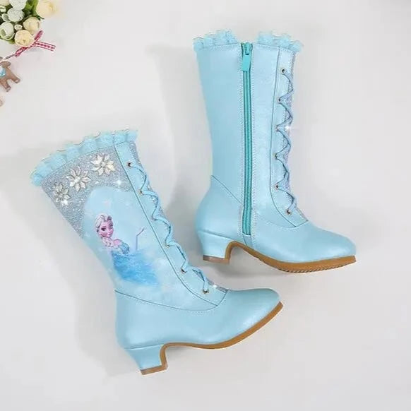 Bottes princesse Reine des Neiges en rose ou bleu – Image 5