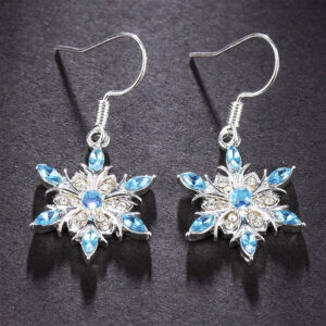 Boucles d oreilles Reine des Neiges flocon