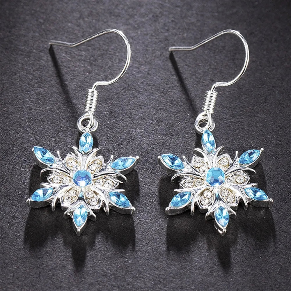 Boucles d oreilles Reine des Neiges flocon