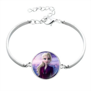 Bracelet La Reine des Neiges avec cabochon Elsa