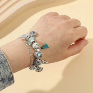 Bracelet à breloques Reine des Neiges, longueurs 17 à 21 cm