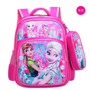 Ensemble cartable et trousse Reine des Neiges