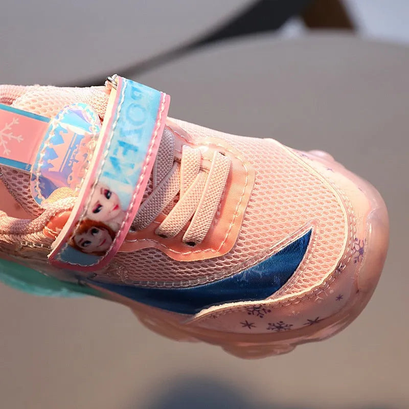 Chaussures lumineuses Reine des Neiges rose ou violet – Image 3