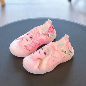 Chaussures roses antidérapantes La Reine des Neiges, pointures 22 à 31
