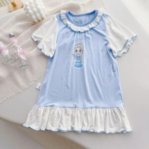 Chemise de nuit Reine des Neiges légère, tailles 90cm à 140cm