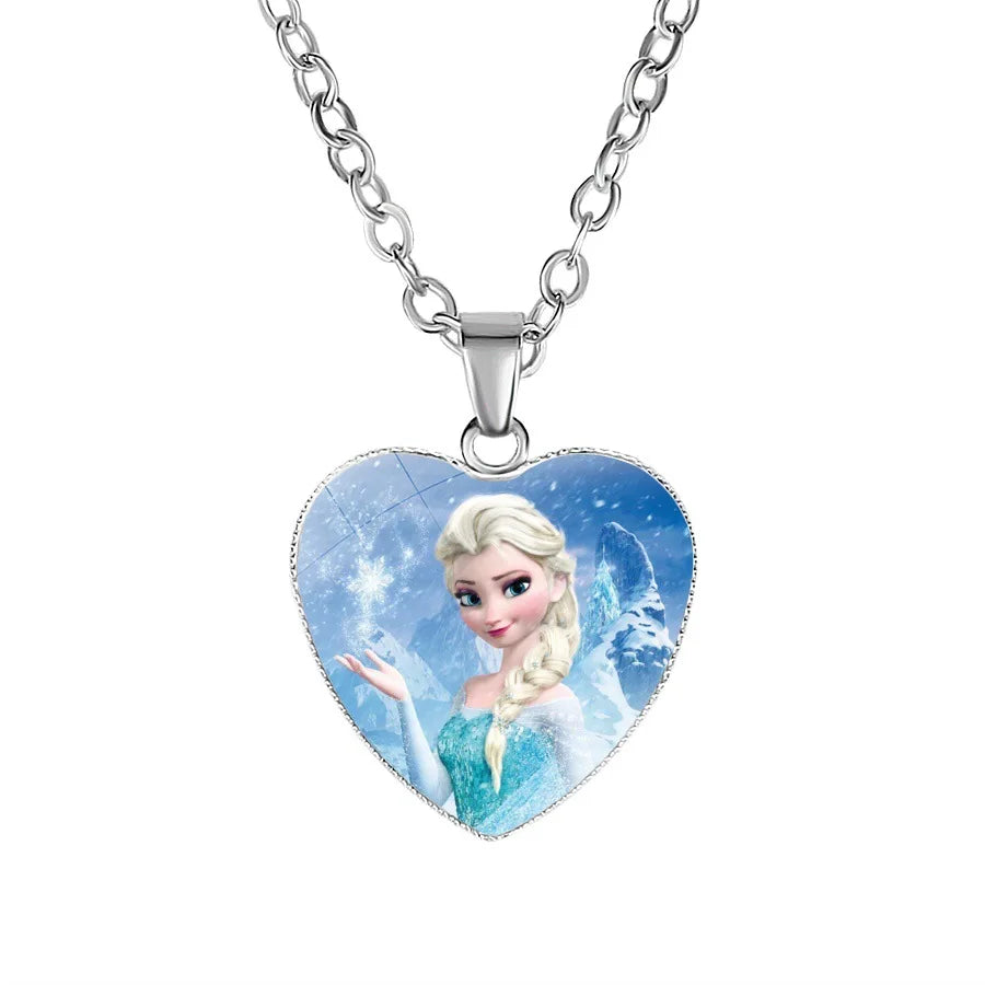Collier coeur Elsa Reine des Neiges