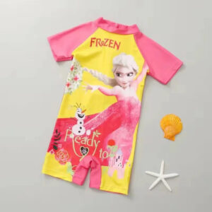Combinaison de bain jaune Reine des Neiges tailles S à XL