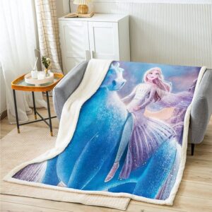 Couverture Reine des Neiges 75 X 100cm ou 100x140cm