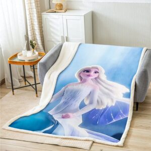 Couverture chaude Reine des Neiges 100x140cm ou 75 X 100cm