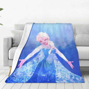 Couverture Reine des Neiges douce en 75x100cm à 150x200cm