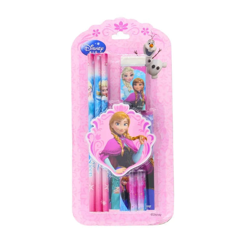 Set Reine des Neiges crayons papier et gomme couleurs au choix – Image 2