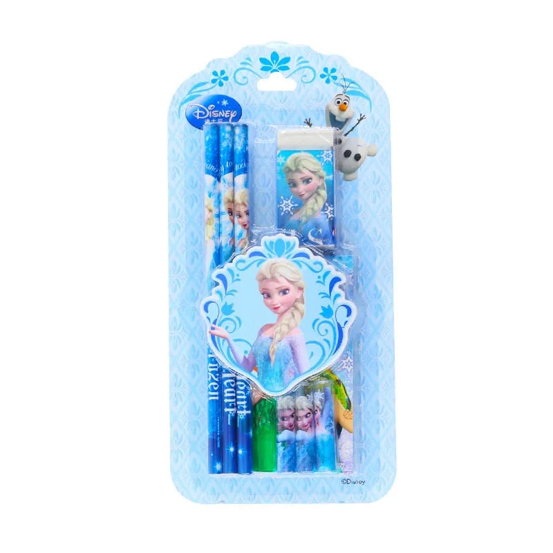 Set Reine des Neiges crayons papier et gomme couleurs au choix – Image 3