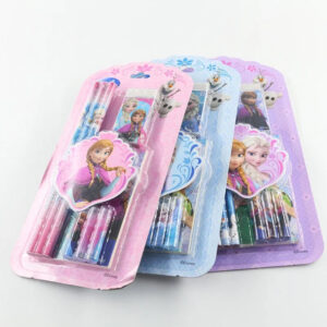 Set Reine des Neiges crayons papier et gomme couleurs au choix