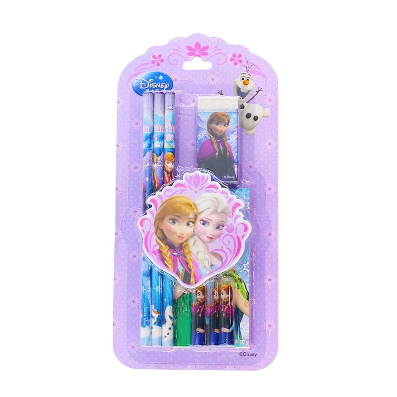 Set Reine des Neiges crayons papier et gomme couleurs au choix – Image 4