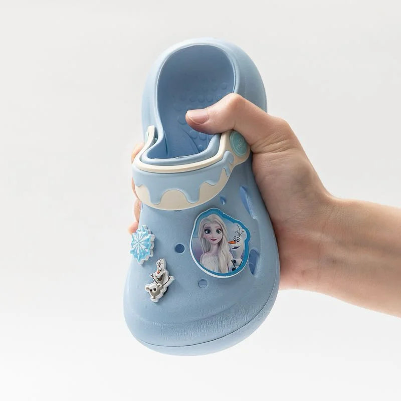 Crocs enfant Reine des Neiges bleu ciel ou blanc cassé – Image 3