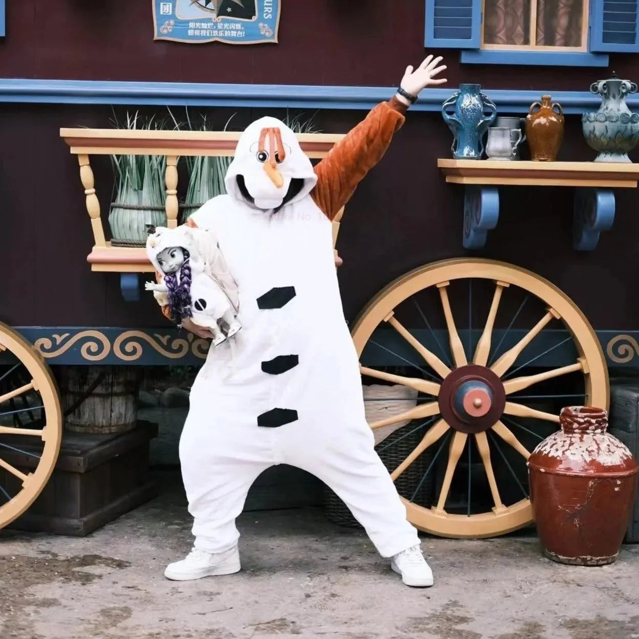 Déguisement Olaf adulte Disney La Reine des Neiges tailles S à XL
