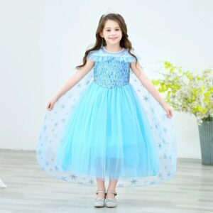 Déguisement Elsa La Reine des Neiges robe ou robe + accessoires
