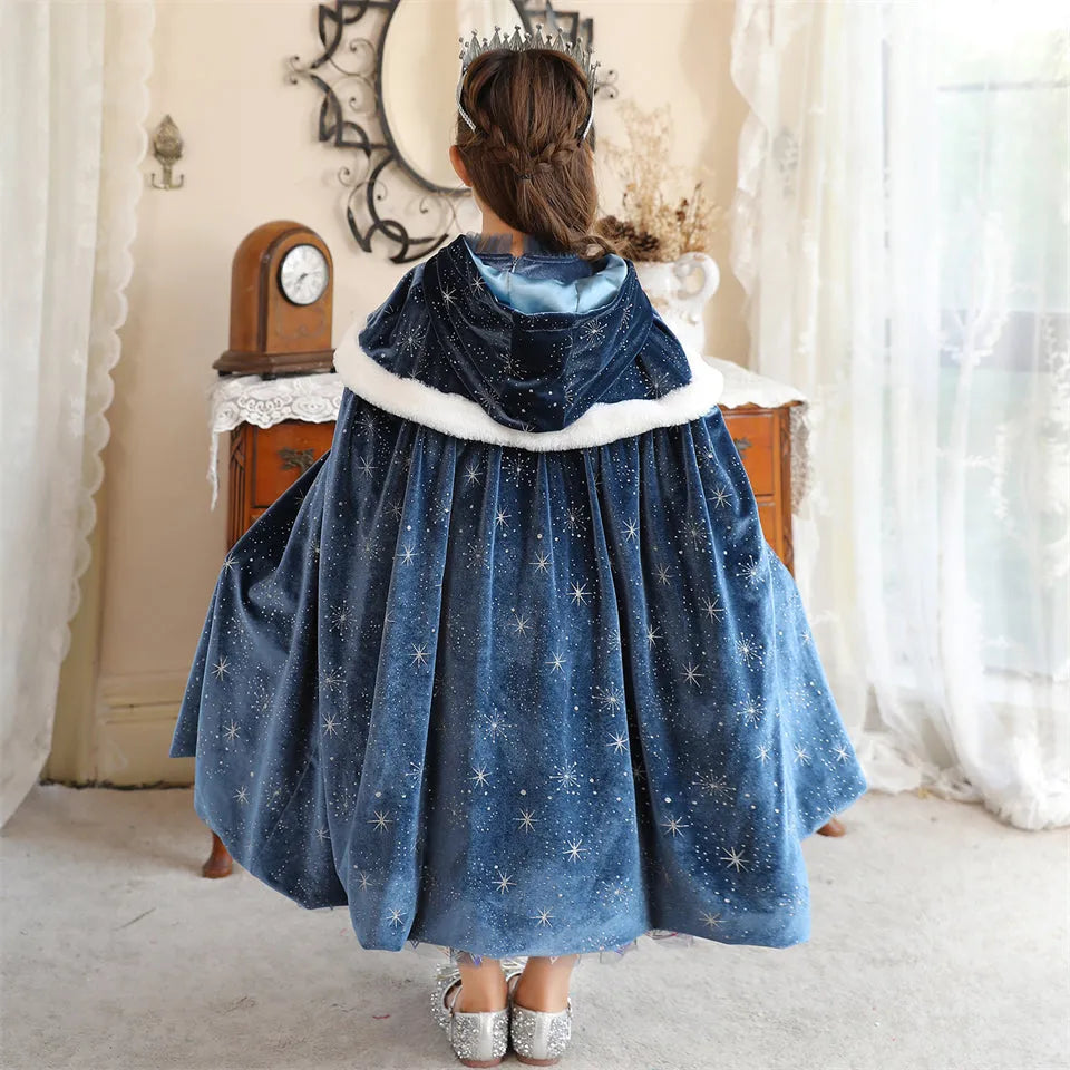 Déguisement premium La Reine des Neiges avec robe, accessoires ou cape – Image 2