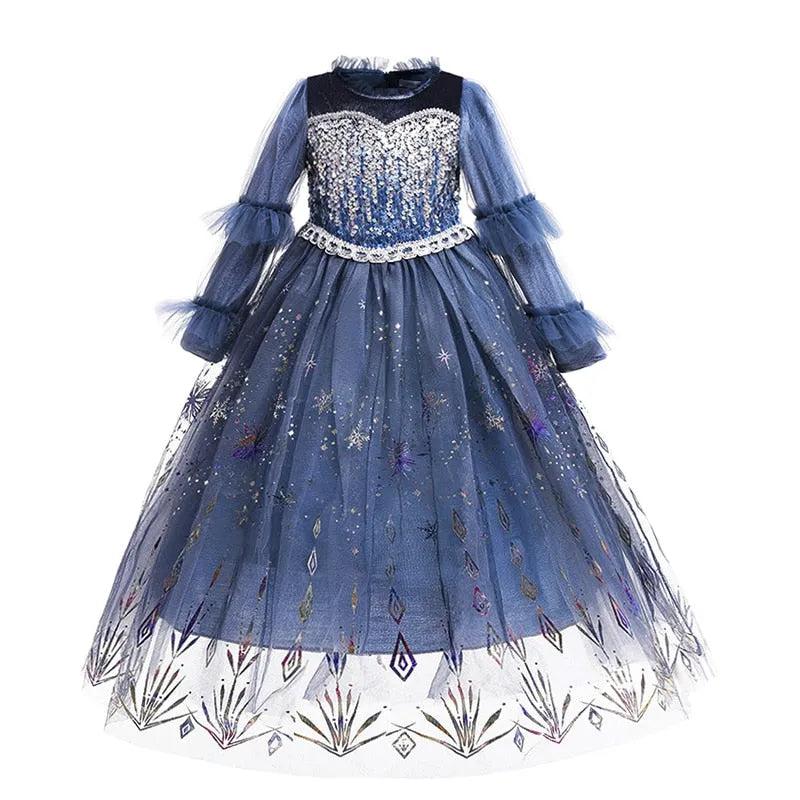 Déguisement premium La Reine des Neiges avec robe, accessoires ou cape – Image 4