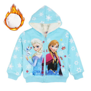 Gilet chaud Reine des Neiges en Bleu, Rose ou Fuchsia
