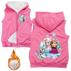 Gilet sans manche Reine des Neiges disponible en tailles 110 à 160
