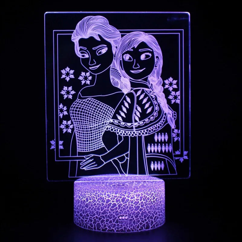Lampe LED Elsa et Anna, Reine des Neiges – Image 2