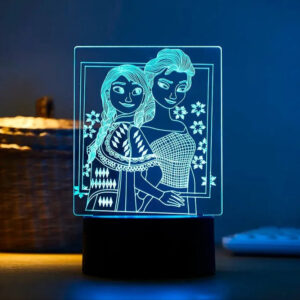 Lampe LED Elsa et Anna, Reine des Neiges