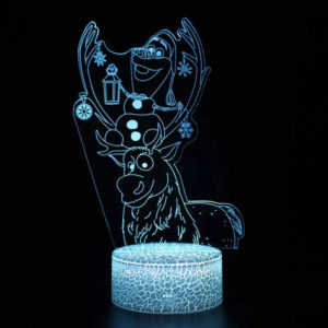 Lampe LED La Reine des Neiges avec Sven et Olaf