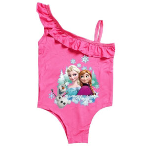 Maillot de bain fuchsia La Reine des Neiges