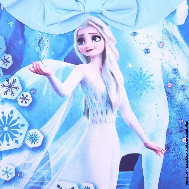 Maillot de bain bleu Reine des Neiges pour enfant – Image 3
