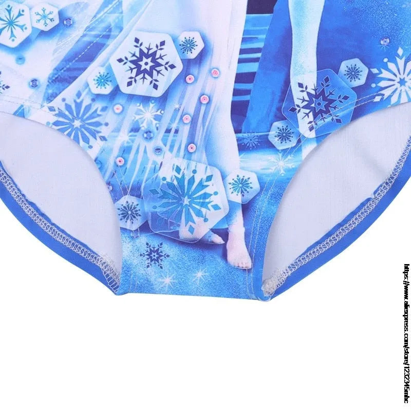 Maillot de bain bleu Reine des Neiges pour enfant – Image 4