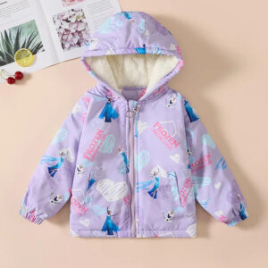 Manteau enfant La Reine des Neiges, tailles 100 à 140