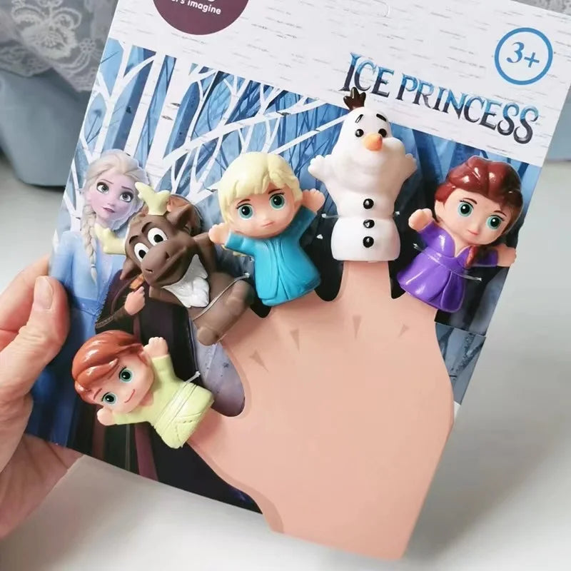 Lot de 5 marionnettes à doigt Reine des Neiges – Image 2