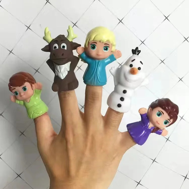 Lot de 5 marionnettes à doigt Reine des Neiges – Image 3