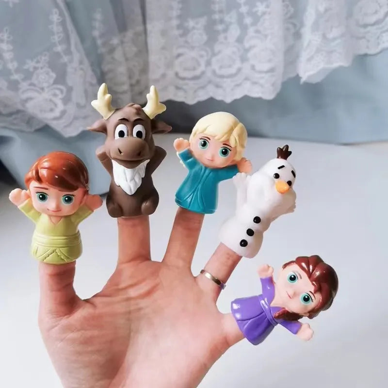 Lot de 5 marionnettes à doigt Reine des Neiges