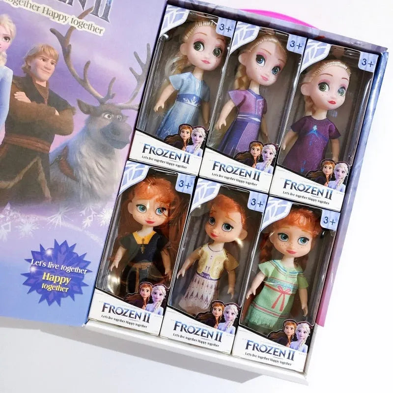 Pack de 6 poupées La Reine des Neiges 2
