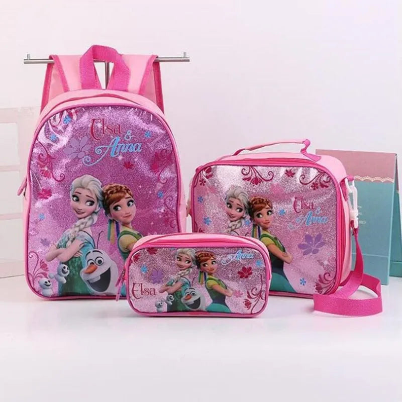 Pack écolier Reine des Neiges rose ou bleu