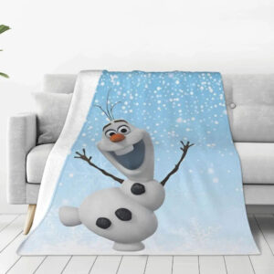 Plaid Olaf flocon La Reine des Neiges