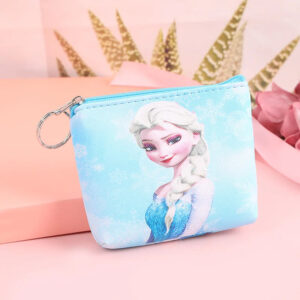 Reine des Neiges, porte monnaie bleu