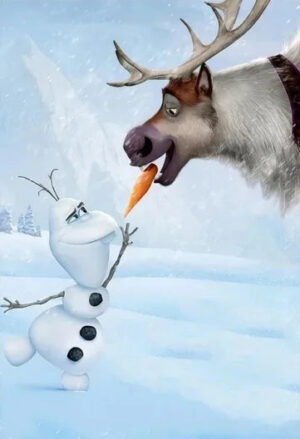 Poster Sven et Olaf, 30X40cm, 40X60cm ou 50X70cm