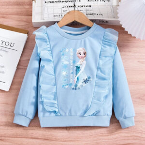 Pull bleu Reine des Neiges pour enfant