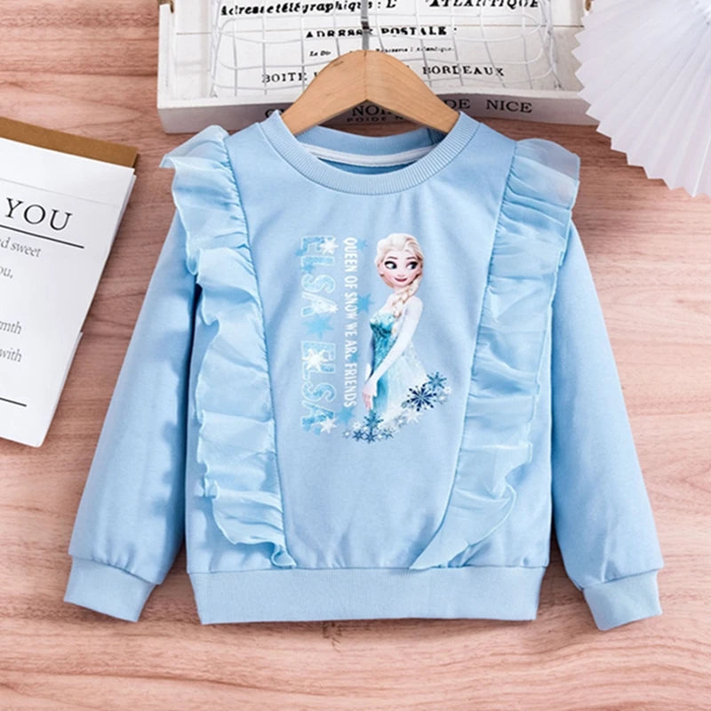 Pull bleu Reine des Neiges pour enfant