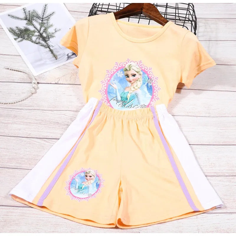 Pyjama court Reine des Neiges du 3 au 9 ans